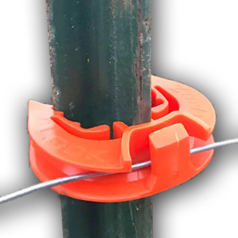 LockJawz (25/pk) Electric Fence TPost Insulators — American