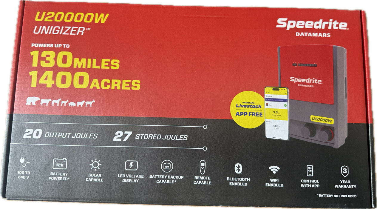 Speedrite U20000W Dual Powered Energizer (20 joule output)