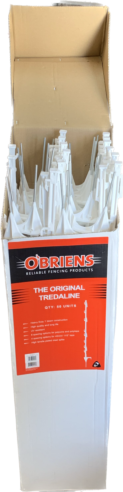 Box of 50 O'Briens Treadaline Step-In Posts