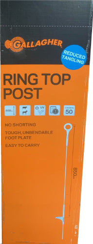 Box of 50 Gallagher Ring Top Step-In Posts