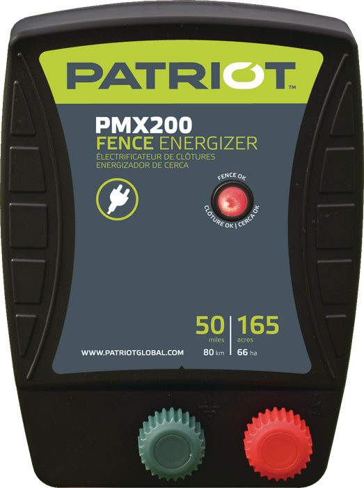 Patriot PMX200 Fence Energizer AC - 2 Joule