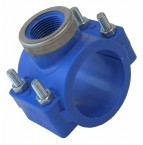 FloPlast 1-1/2" x 3 /4" Female NPT Reinforced IPS Saddle Clamp (SDR IPS HDPE PIPE ONLY)